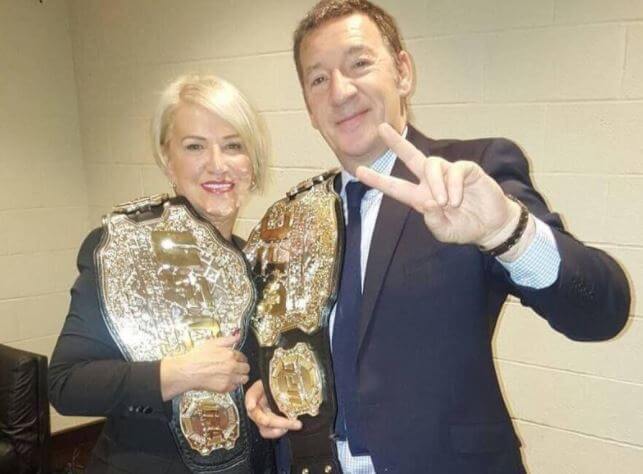 Margaret McGregor with her husband.